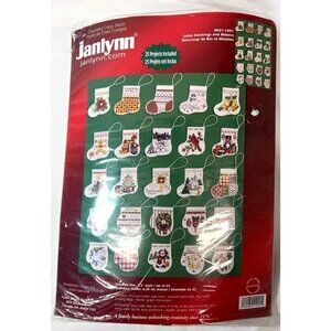 Janlynn Christmas Stocking Cross Stitch Kit 25 Designs 2.5" Each Finished Size